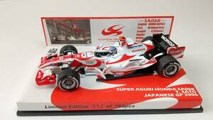 ミニチャンプス 1/43　スーパーアグリ　SA06B　日本GP　佐藤琢磨（433060122）レーシングギヤ別注