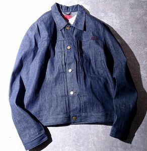 Nudie Jeans ヌーディジーンズ 干支 ねずみ 刺繍 デニムジャケット Gジャン オーガニックコットン Vinny トラッカー 美品 (L) o-318