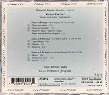 CD/ モーツァルト：ヴァイオリン・ソナタ第23,36,40番 / ビオンディ(Vn)、トヴェルスカヤ(P)_画像2