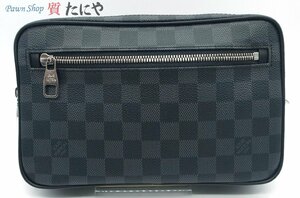 ★☆送料無料 【ルイヴィトン】Louis Vuitton ポシェット・カサイ ダミエ グラフィット N41664 セカンドバッグ ☆★