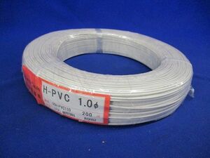  жаростойкость сообщение оборудование для винил электрический провод одиночный линия 1.0φ белый цвет 200m H-PVC1.0φ
