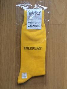 Coldplay LIVE 2003 プロモーション 販促 ノベルティ グッズ 非売品 コールドプレイ の幸福の靴下 アーティストグッズ 東芝EMI 洋楽