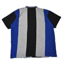 [XL] 90s BOSS 切り返し デザイン Tシャツ ブルー グレー ブラック IG Design ストリート ビンテージ vintage_画像2