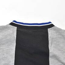 [XL] 90s BOSS 切り返し デザイン Tシャツ ブルー グレー ブラック IG Design ストリート ビンテージ vintage_画像7