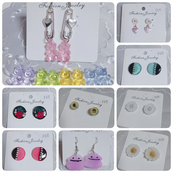 350円商品 ハンドメイド ピアス イヤリングハンドメイド