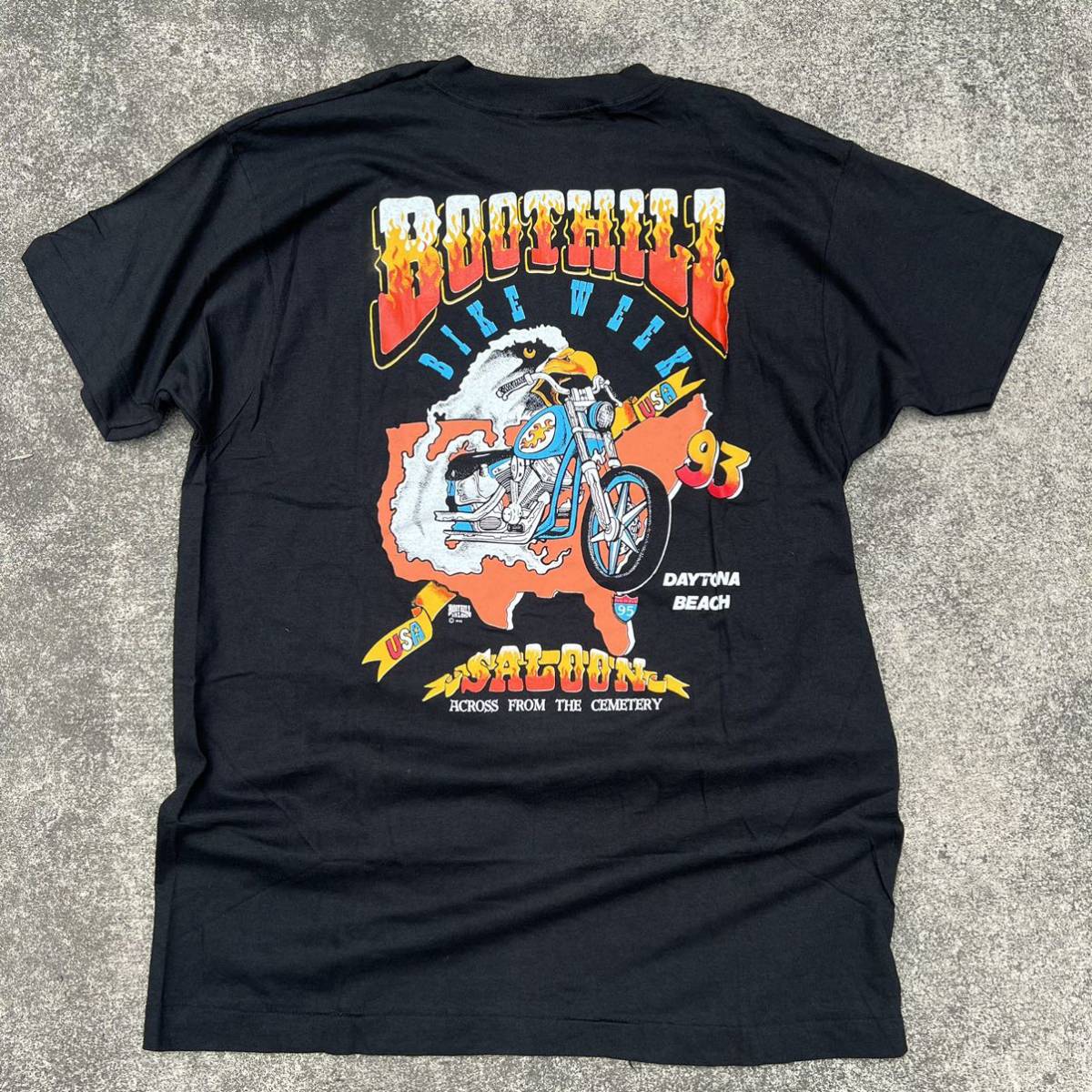 93s BOOTHILL SALOON Tシャツ デットストック ビンテージハーレーT