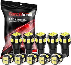 【送料込】（SMD2825）　Torchbeam t10 led ポジションランプ ナンバー灯 爆光 無極性 キャンセラ