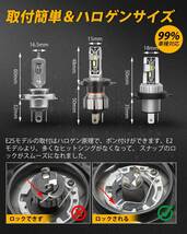 【送料込】　BORDAN LED H4 ヘッドライト 車検対応 Hi/Lo CSPチップ搭載 車ヘッドライト バイク用_画像4