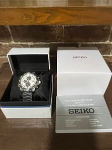 SEIKO SOLAR 腕時計 SSC297P1 シャークメッシュ
