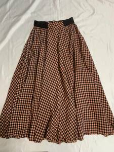 Jean Paul GAULTIER Jean-Paul Gaultier Gaultier check long flair skirt archive archive skirt