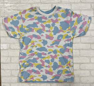 ■ New multi camo a bathing ape BAPE cotton candy Tシャツ リバーシブル エイプ ベイプ アベイシングエイプ マルチカモ●230511