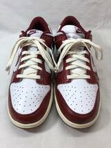 ■未使用 Nike WMNS Dunk Low PRM Team Red White ナイキ ウィメンズ ダンク ロー チームレッド ホワイト FJ4555-100 メンズ28cm●230527_画像2