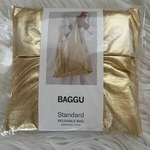 ラスト1点！新品BAGGU バグー　スタンダード メタリック　ゴールド