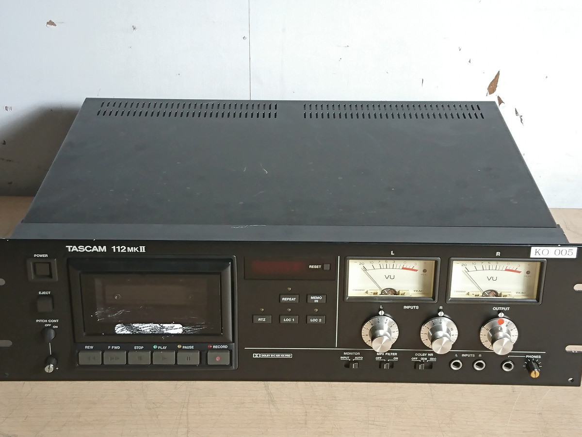 タスカムTASCAM ・122MK3 3ヘッド・ダイレクトド ライブ 中古動作品