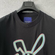 高級・半袖Tシャツ 定価2万◆Emmauela・イタリア・ミラノ発◆綿100％ 通気 個性 丈夫 ウザギ カコイイ カットソー 春夏 L/48サイズ_画像3