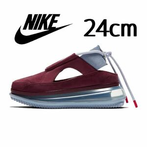  beautiful goods rare Nike air max FF720 24cm Night dark red wine airmax NIKE AIRMAX sandals limitation AO3189-600 moa ton vapormax slip-on shoes 