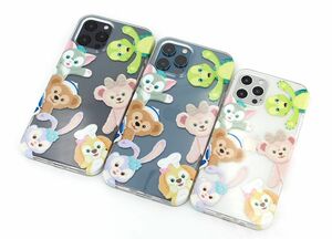 ダッフィーフレンズ透明クリアこっちに向いてスマホケースiPhoneケース携帯カバー保護iPhone12/12pro