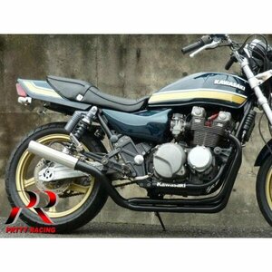 KAWASAKI ゼファー400/χ【ガニマタエンデ】イノガニ マフラー 黒