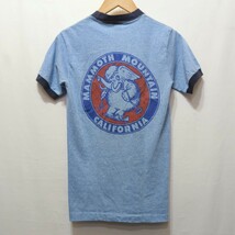 70〜80年代 黒タグ アンビル Anvil プリント 半袖Tシャツ メンズ S リンガーTシャツ バクプリ バックプリント USA製_画像6