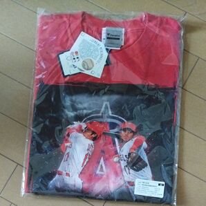 大谷選手ドジャース移籍【新品未使用】ファナティクスエンゼルス大谷翔平 エクスクルーシブグラフィックTシャツ レッド サイズL