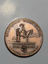 古いコイン California Bicentennial Portola Expedition 1769-1969《メダルコレクションレトロアンティークビンテージヴィンテージ》_画像1