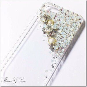 【mariaglace】snowflake デコ スマホケース Arrows Be4 plus f-41b B4プラス スマホケース デコ キラキラ スマホカバー レディース