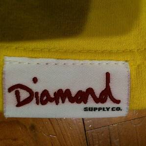 ☆USA製★ダイヤモンドサプライ【Diamond Supply Co.】プリント半袖Ｔシャツ コットンTシャツ S 黄系 ダイヤモンド ダイアモンドの画像6