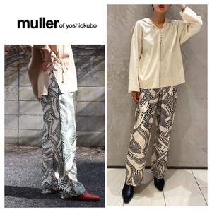 muller of yoshiokubo（ミュラーオブヨシオクボ）総柄パンツ Engrave line pants 　38 23518