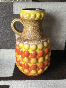 3000円〜 60s 70s Bay Keramik Fat Lava ファットラバ 西ドイツ 花瓶 ビンテージ オブジェ 花器 フラワーベース ミッドセンチュリー
