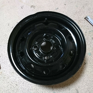 (中古ホイール3)12インチ 4J P.C.D.100 ハブ径約55mm 4穴