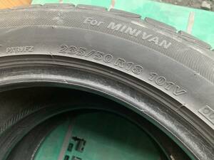 引き取り可能 235/50R18 ブリヂストン Playz PX-RV 製造年数18年　残溝約6.1　6.8㎜ 2本セット MADE IN JAPAN