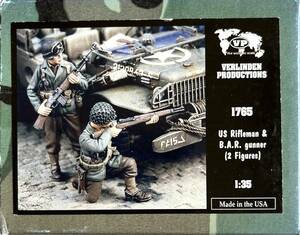 ■ バーリンデン Verlinden Productions【希少】 1/35 アメリカ軍 歩兵 Riflemen & B.A.R.Gunner（2体）セット 1765