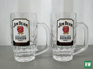 [2 шт. комплект ] Suntory Jim beam белый этикетка mega кувшин 700ml стакан стекло пиво / виски / highball [3]