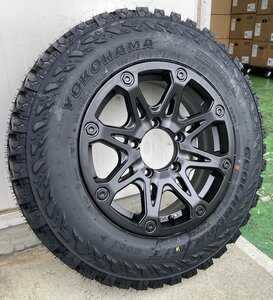 新品タイヤホイールセット ジムニー JB64 JB23 JA BDX08 ヨコハマ ジオランダー MT G003 185/85R16 16インチ