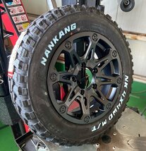 ジムニー JB64 JB23 JA BDX08 ナンカン FT9 175/80R16 タイヤホイールセット 16インチ マッドタイヤ ホワイトレター_画像5