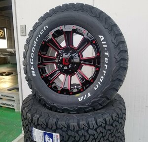 デリカ D5 エクストレイル RAV4 人気 タイヤホイール BF グッドリッチ KO2 ホワイトレター 215/70R16 225/70R16 16インチ DeathRock