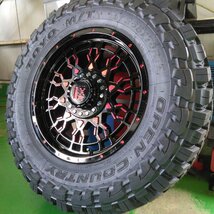 新品 プラド サーフ ハイラックス タイヤ ホイール4本セット トーヨー オープンカントリーMT 265/70R17 LEXXEL PreDator 17インチ_画像6