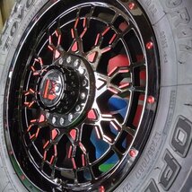 新品 プラド サーフ ハイラックス タイヤ ホイール4本セット トーヨー オープンカントリーMT 265/70R17 LEXXEL PreDator 17インチ_画像5