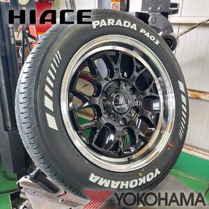 車検対応 Bounty Collection BD00 for HIACE!!200系ハイエース YOKOHAMA PARADA 215/60R17 新品タイヤホイールセット 17インチ