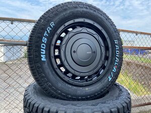 【新品】ハイエース タイヤホイール4本セット マッドスター ラジアル AT 215/65R16 ホワイトレター 車検対応セット 16インチ