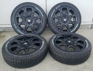 ハイゼットジャンボ エヴリィ ウェイク ハスラー マッドスター ラジアル AT 165/60R15 タイヤホイール 16インチ ホワイトレター