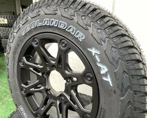 YOKOHAMA ジオランダー X-AT 195R16 ジムニー JB64 JB23 JA12 JA11 タイヤホイール 16インチ BDX08 ホワイトレター_画像9