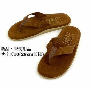 ISLAND SLIPPER アイランドスリッパ トングサンダル スエード ブラウン メンズ 10