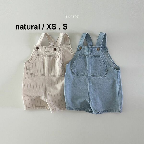 BONITO / denim half overall