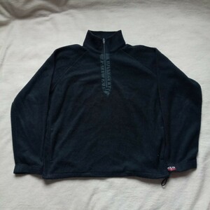 POLO SPORT ポロスポーツ フリースジャケット 黒 XL★ハーフジップ Ralph Lauren ラルフローレン