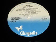 The Michael Schenker Group / Rock Will Never Die ～ UK / 1984年 / Chrysalis CUX 1470_画像4