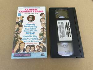  foreign record VHS videotape Classic Comedy Teams 1986 Laurel & Hardy marx siblings three .. large .aboto.kos terrorism Steve Allen 085024080108