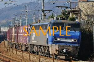 D【鉄道写真】L版３枚　EF200　EF510　貨物列車　山陽本線