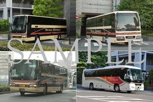 D[ bus photograph ]L version 4 sheets Tohoku express bus Selega Selega Rga-la flying liner 