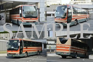 D【バス写真】Ｌ版４枚　小湊鉄道　エアロエース　東京～五井線